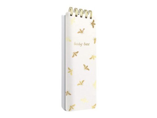 Notitieblok Èccolo spiraal Busy Bee lijn ca.8x23cm 100gr.   150pag.