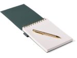 Notitieblok Èccolo spiraal met pen Emerald lijn ca.15x22cm  80gr. 120pag.