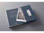 Notitieboek Conceptum A5 blauw metallic gelinieerd hardcover