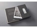 Notitieboek Conceptum A5 grijs metallic gelinieerd hardcover