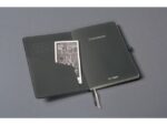 Notitieboek Conceptum A5 grijs metallic gelinieerd hardcover