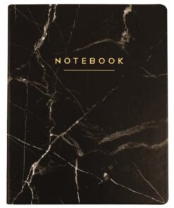 Notitieboek Èccolo Black Marble lijn ca.20x25cm 80gr.       256pag.