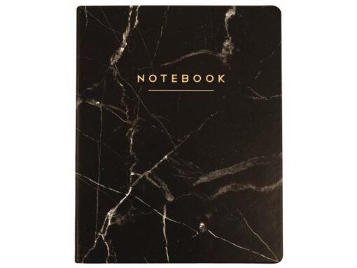 Notitieboek Èccolo Black Marble lijn ca.20x25cm 80gr.       256pag.