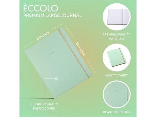 Notitieboek Èccolo Bookcloth Notes lijn ca. 20x25cm 80gr.   256pag.