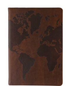 Notitieboek Èccolo Brown Legend Map lijn ca.15x20cm 80 gr.  256 pag.