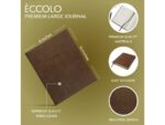Notitieboek Èccolo Brown lijn ca.20x25cm 80gr. 256pag.