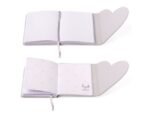 Notitieboek Èccolo DL Heart envelop Grey lijn ca.13x18 cm   80gr. 256pag.