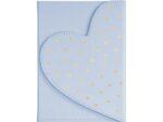 Notitieboek Èccolo DL Heart envelop Lt Blue lijn ca. 13x18  cm 80gr. 256pag.