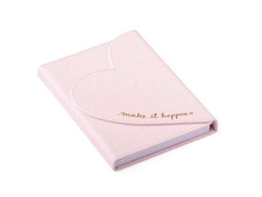 Notitieboek Èccolo DL Heart envelop light pink lijn ca.     13x18cm 80gr. 256pag.