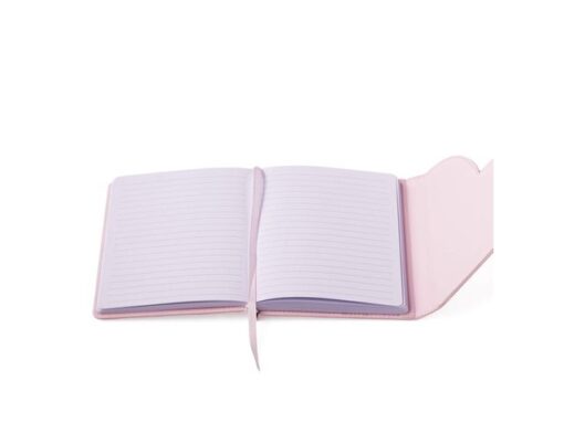 Notitieboek Èccolo DL Heart envelop light pink lijn ca.     13x18cm 80gr. 256pag.