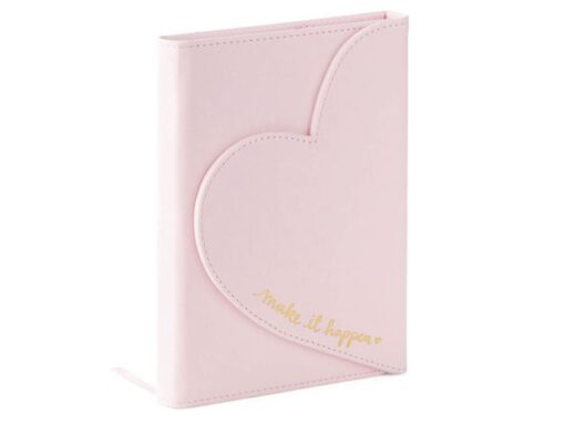 Notitieboek Èccolo DL Heart envelop light pink lijn ca.     13x18cm 80gr. 256pag.