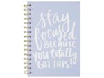 Notitieboek Èccolo DL spiraal Stay Focused lijn ca.15x20cm  80 gr. 256 pag.