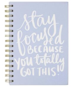 Notitieboek Èccolo DL spiraal Stay Focused lijn ca.15x20cm  80 gr. 256 pag.
