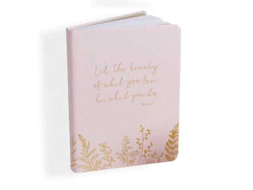 Notitieboek Èccolo Essential Blush Rumi lijn ca.13x18cm     80gr. 256pag.