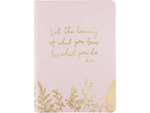 Notitieboek Èccolo Essential Blush Rumi lijn ca.13x18cm     80gr. 256pag.