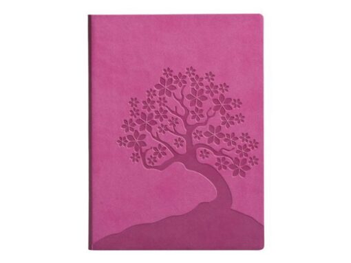 Notitieboek Èccolo Essential Pink Cherry Blossom lijn ca.   13x18cm 80gr. 256pag.