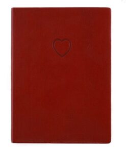 Notitieboek Èccolo Essential Red Heart lijn ca.13x18cm 80gr 256pag.