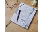 Notitieboek Èccolo Marble lijn ca.20x25cm 80gr. 256pag.