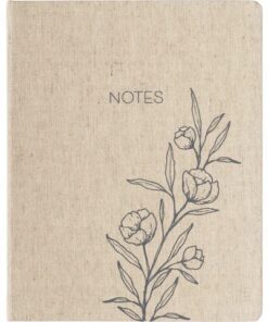 Notitieboek Èccolo Outline Floral lijn ca.20x25cm 80gr.     256pag.
