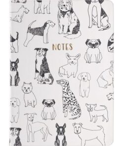 Notitieboek Èccolo Outlined Dogs lijn ca.15x20cm 80gr. 256  pag.