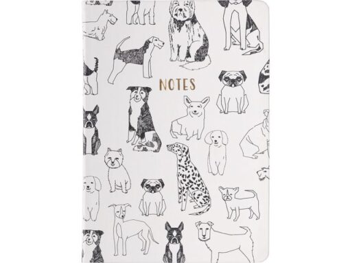 Notitieboek Èccolo Outlined Dogs lijn ca.15x20cm 80gr. 256  pag.