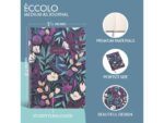 Notitieboek Èccolo Tropical Floral lijn ca.15x20cm 80gr.    256 pag.