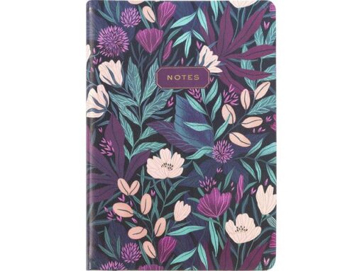 Notitieboek Èccolo Tropical Floral lijn ca.15x20cm 80gr.    256 pag.