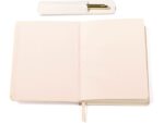 Notitieboek Èccolo met pen en houder Pink lijn ca.15x20cm   80 gr. 256 pag.