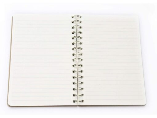 Notitieboek Èccolo spiraal Black lijn ca. 15x20cm 80gr.     200pag.