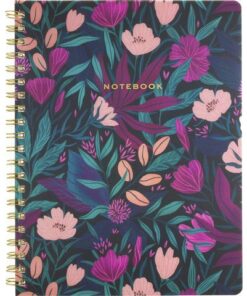 Notitieboek Èccolo spiraal Poly Tropical Floral lijn        ca.20x25cm 80gr. 208pag.