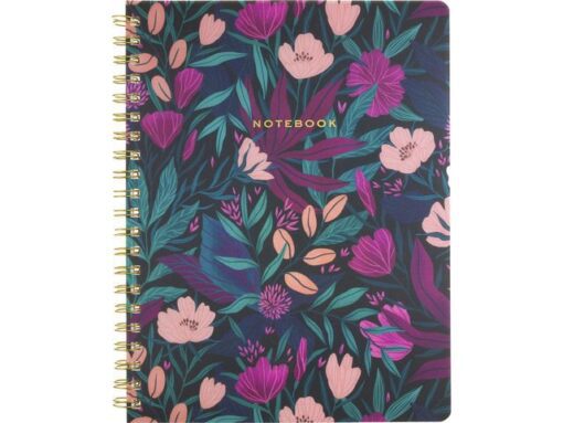 Notitieboek Èccolo spiraal Poly Tropical Floral lijn        ca.20x25cm 80gr. 208pag.