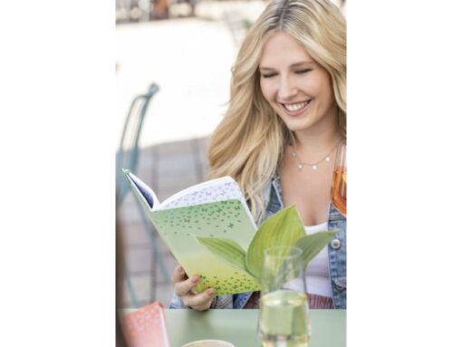 Sigel Notitieboek Jolie A5 Butterfly Confetti Lime HC, 174pag     gelinieerd.