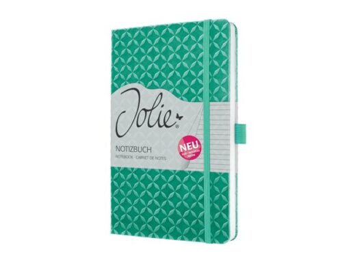 Sigel Notitieboek Jolie Flair A5 MINT GREEN gelinieerd 174pag     80gr HC