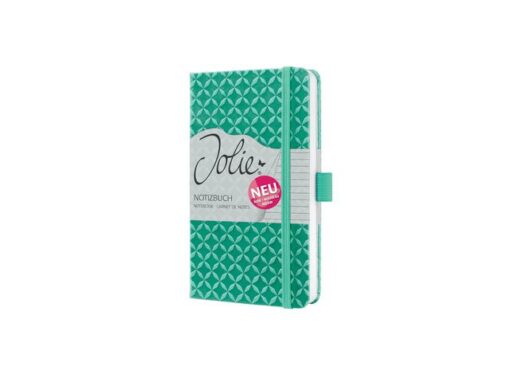 Sigel Notitieboek Jolie Flair A6 MINT GREEN gelinieerd 174pag     80gr HC