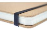 Notitieboek Kangaro A4 kurk lijn HC 96 vel 80 grams roomwit met elastiek, lint en penlus