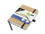 Notitieboek Kangaro A6 kraft lijn HC 96 vel 80 grams        roomwit met elastiek, lint en penlus