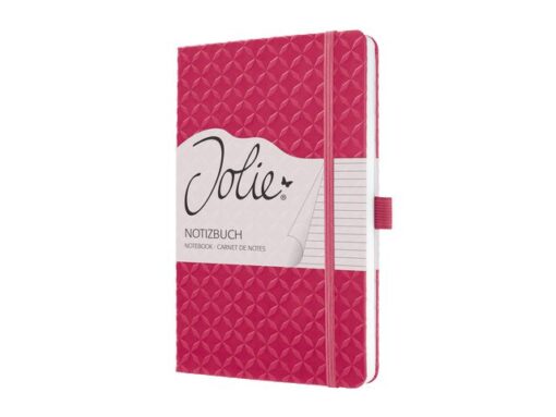 Notitieboek Sigel Jolie Flair A5 hardcover gelinieerd       fuchsia roze