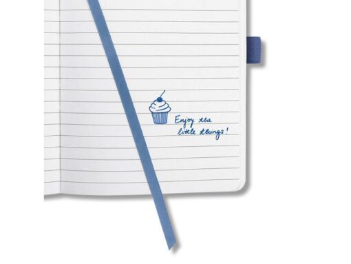 Notitieboek Sigel Jolie Flair A5 hardcover gelinieerd       indigo blauw
