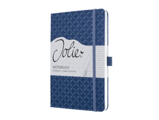 Notitieboek Sigel Jolie Flair A5 hardcover gelinieerd       indigo blauw