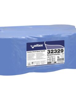 Poetspapier Celtex Centerfeed Midi 2-laags blauw 108 meter  krimp a 6 rol