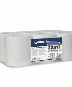 Poetspapier Celtex Centerfeed Midi 2-laags wit 108 meter    krimp a 6 rol