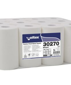 Poetspapier Celtex Centerfeed Mini 2-laags wit 72 meter     krimp a 12 rol