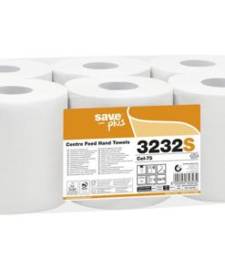Poetspapier Celtex Save Centerfeed Midi 2-laags wit 108     meter krimp a 6 rol