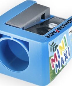 Jumbo puntenslijper voor dikke potloden met een stiftdiameter van 10 mm voor gemakkelijk en schoon slijpen. Diameter puntenslijper 15mm. Kindveilige puntenslijper van 100% gerecycled materiaal. Kleur blauw.