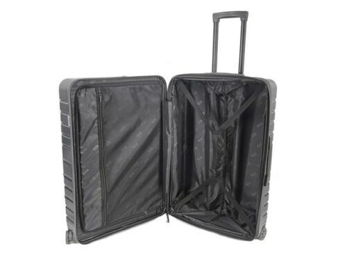 Reistrolly JSA maat L 75,5 x 50,5 x 29 cm mat zwart         gerecycled ABS