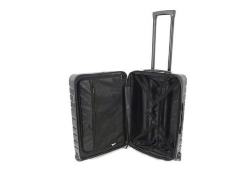 Reistrolly JSA maat M 65,5 x 44,5 x 25 cm mat zwart         gerecycled ABS