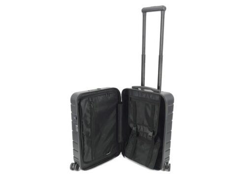 Reistrolly JSA maat S 54,5 x 35,5 x 20,5 cm mat zwart       gerecycled ABS