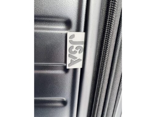 Reistrollyset JSA 3-delig mat zwart gerecycled ABS