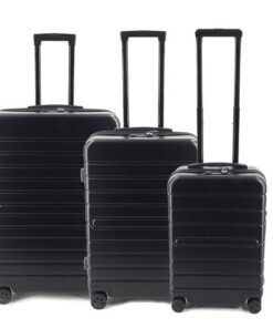 Reistrollyset JSA 3-delig mat zwart gerecycled ABS