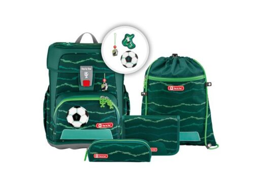 Rugzak Step by Step Nylon Cloud set Soccer Star met gevuld  etui groot, etui klein, sporttas en magic mags